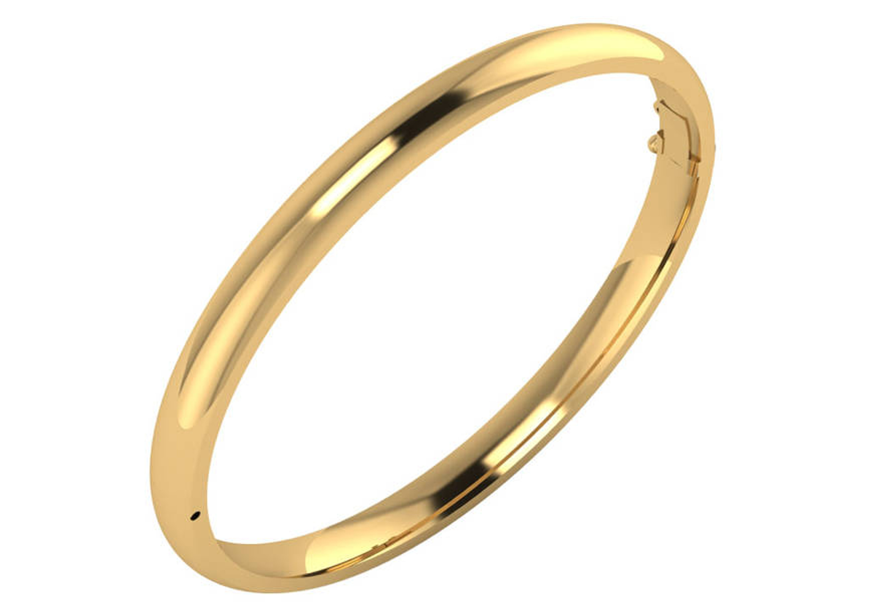 14K Yellow Gold High Polished Solid Hinge Bangle Bracelet 5.0mm wide Regular 7 inches 14K Yellow Gold High Polished Solid Hinge Bangle Bracelet 5.0mm wide Regular 7 inches