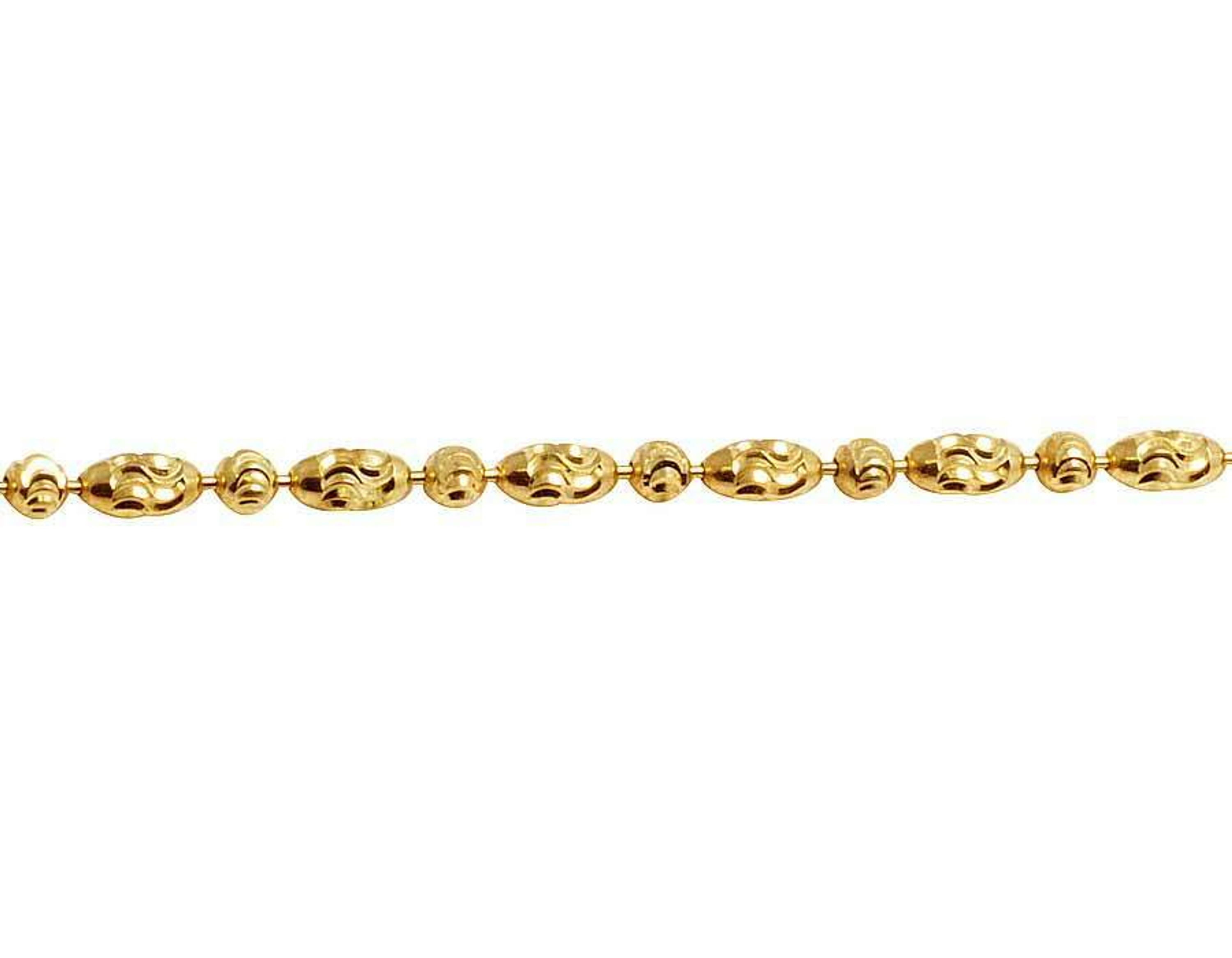 14k Yellow Gold 2.0mm Typhoon Moon Cut Chain 20 Inches 14k Yellow Gold 2.0mm Typhoon Moon Cut Chain 20 Inches