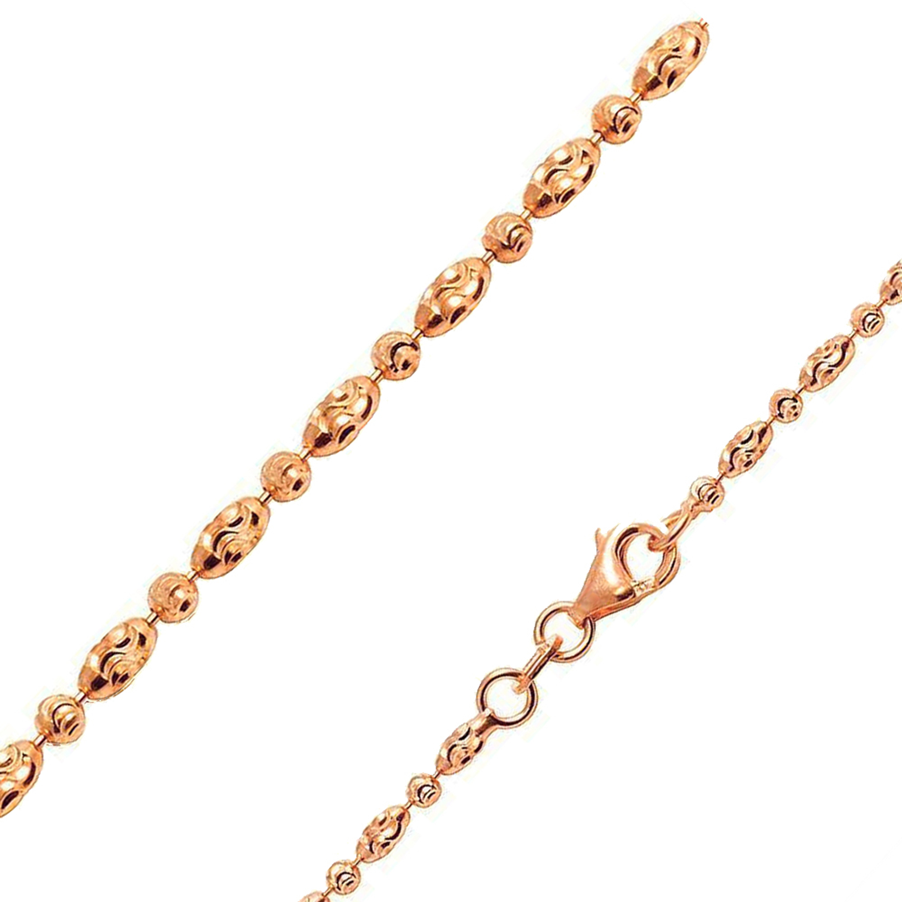 14k Rose Gold 2.0mm Typhoon Moon Cut Chain 30 Inches 14k Rose Gold 2.0mm Typhoon Moon Cut Chain 30 Inches