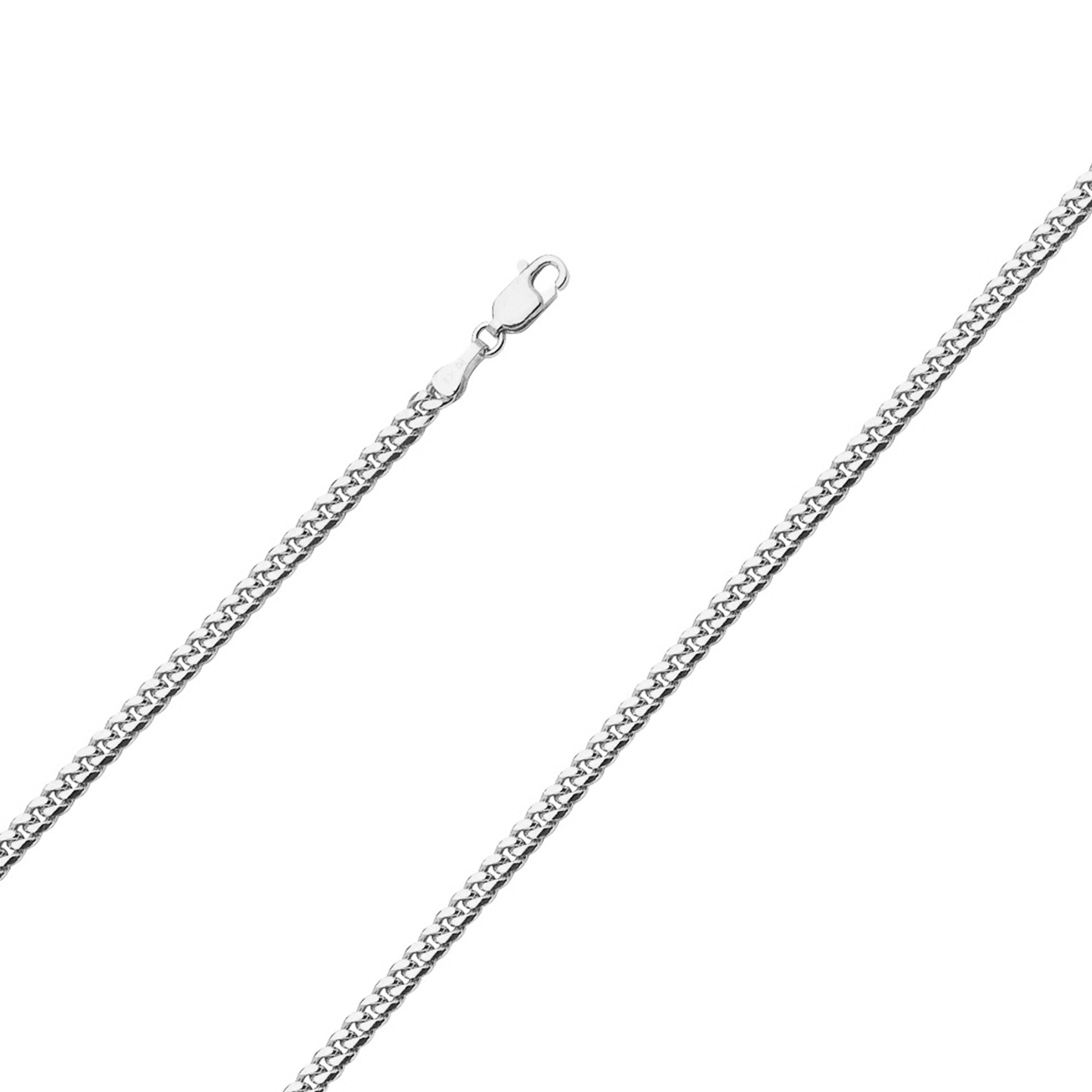 14k White Gold Miami Cuban Chain 3.0mm 30 Inches 14k White Gold Miami Cuban Chain 3.0mm 30 Inches