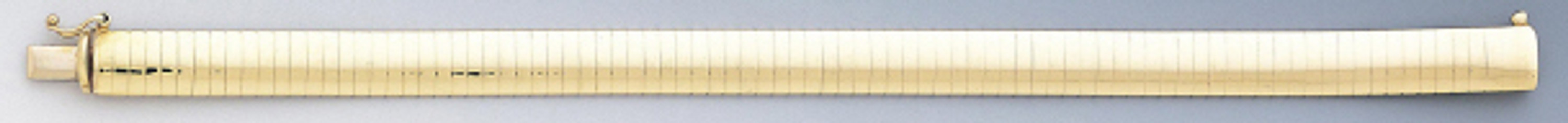 18k Gold 8mm Domed Omega Bracelet 8 Inches 18k Gold 8mm Domed Omega Bracelet 8 Inches