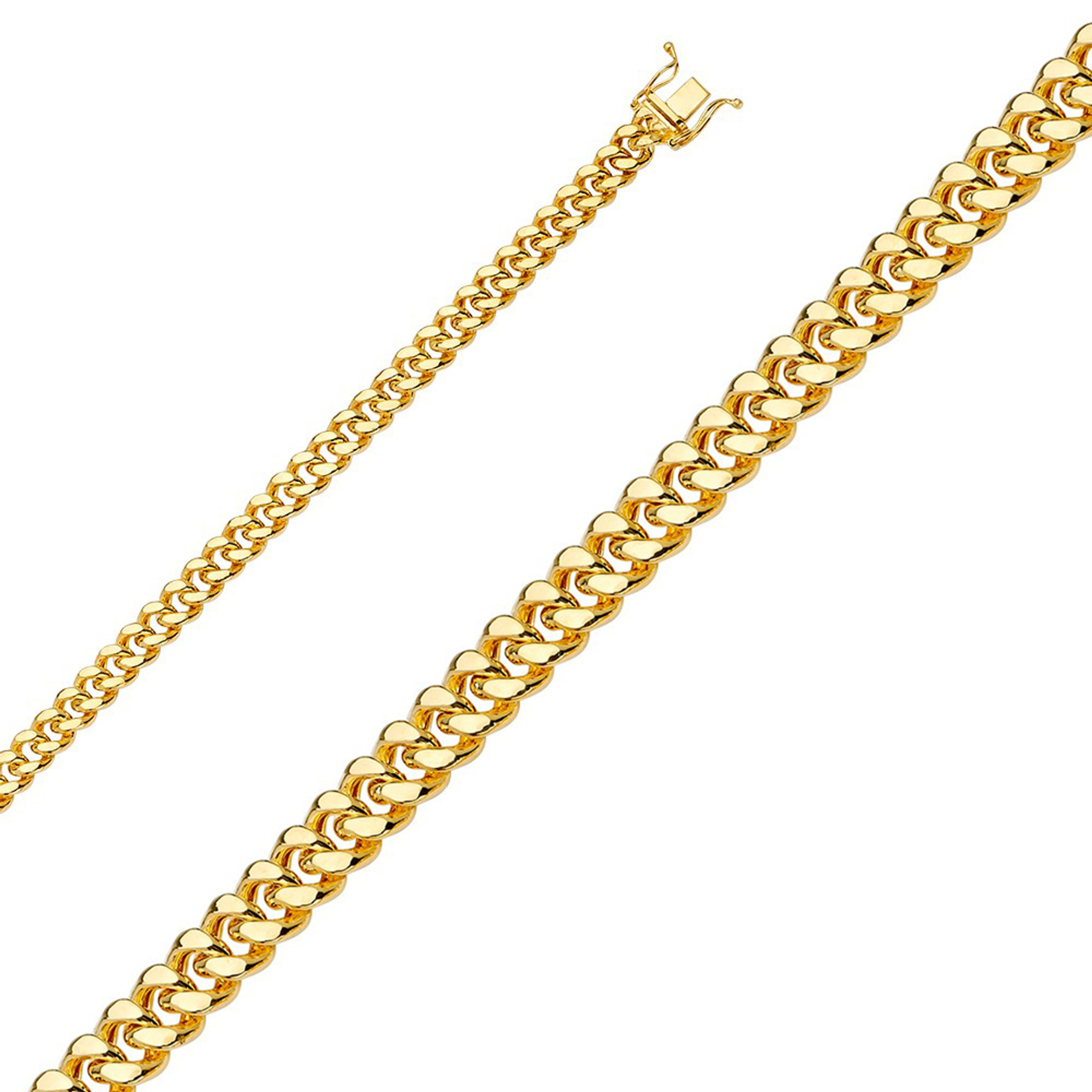 14K Yellow Gold 5.5mm Hollow Miami Cubans Chain 20 Inches 14K Yellow Gold 5.5mm Hollow Miami Cubans Chain 20 Inches
