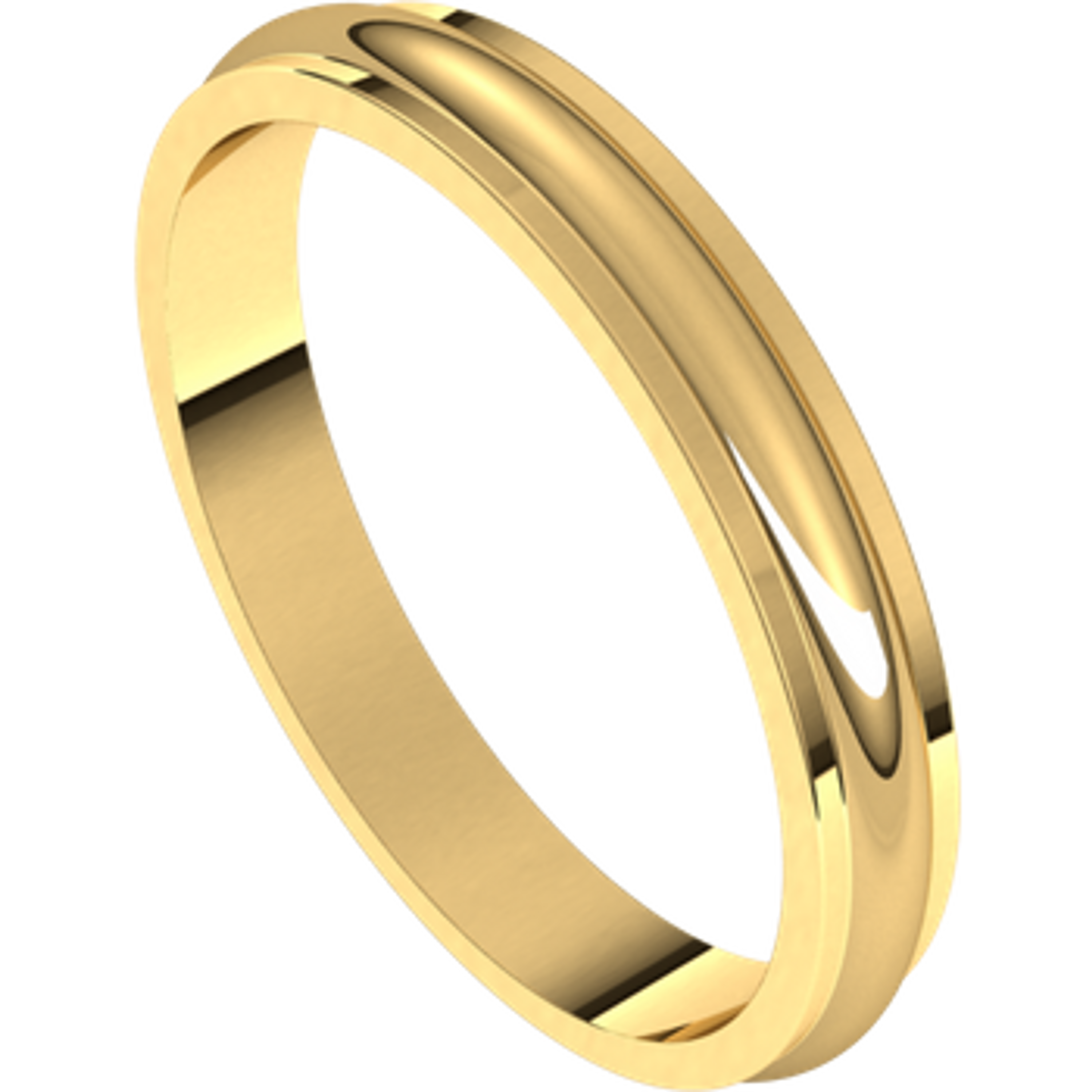 14k Yellow 3.0mm Plain Edge Comfort Fit Wedding Band 14k Yellow 3.0mm Plain Edge Comfort Fit Wedding Band