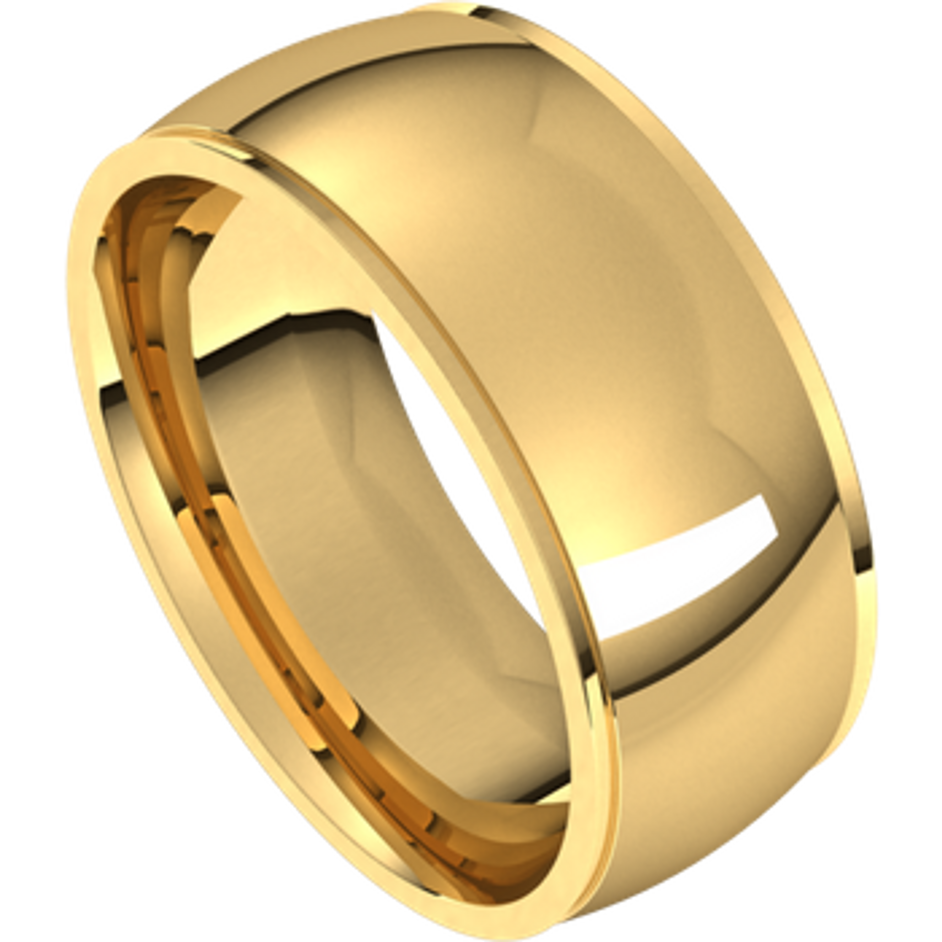 14k Yellow 8.0mm Plain Edge Comfort Fit Wedding Band 14k Yellow 8.0mm Plain Edge Comfort Fit Wedding Band