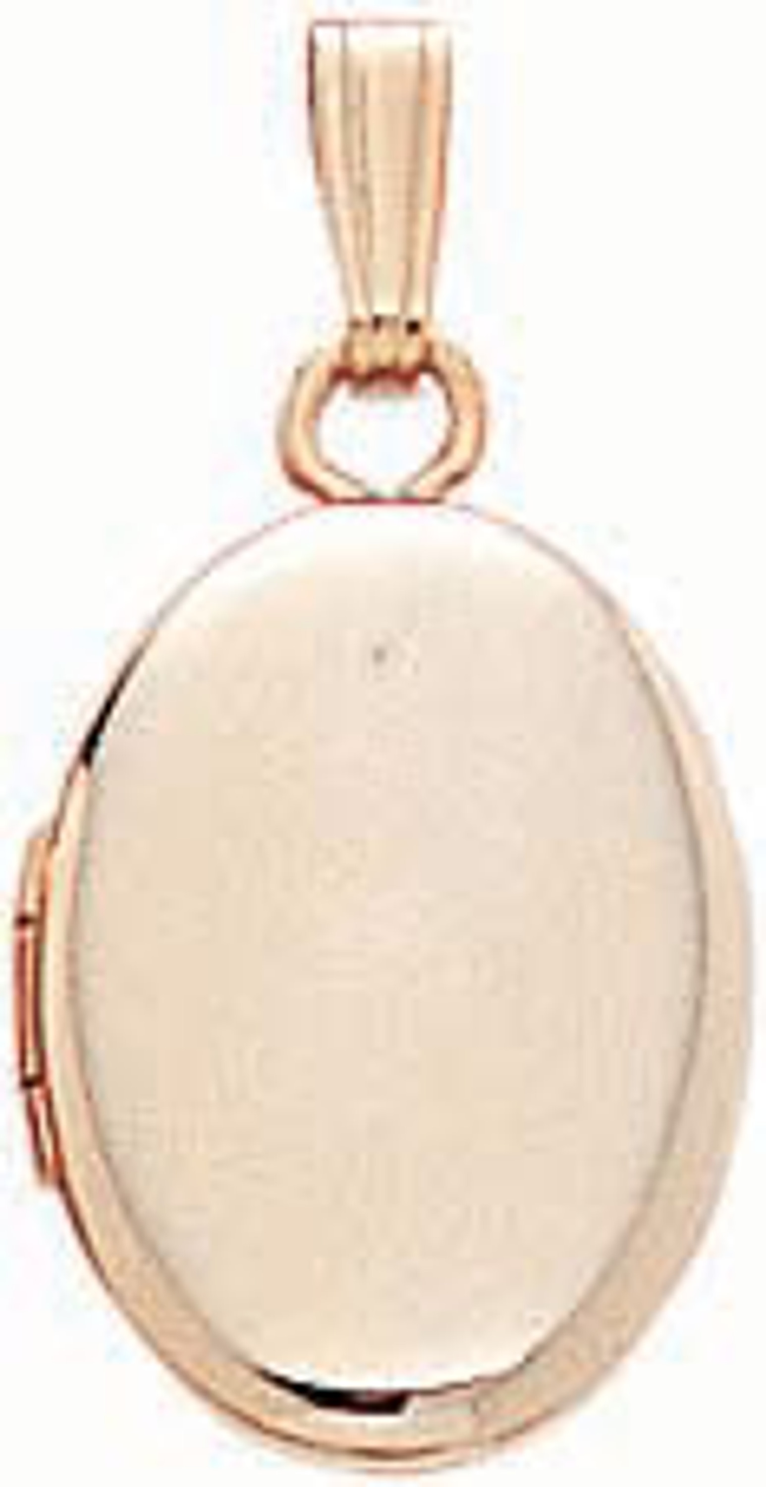 14k Gold 15mm x 9.0mm Oval High Polish Locket Pendant 14k Gold 15mm x 9.0mm Oval High Polish Locket Pendant