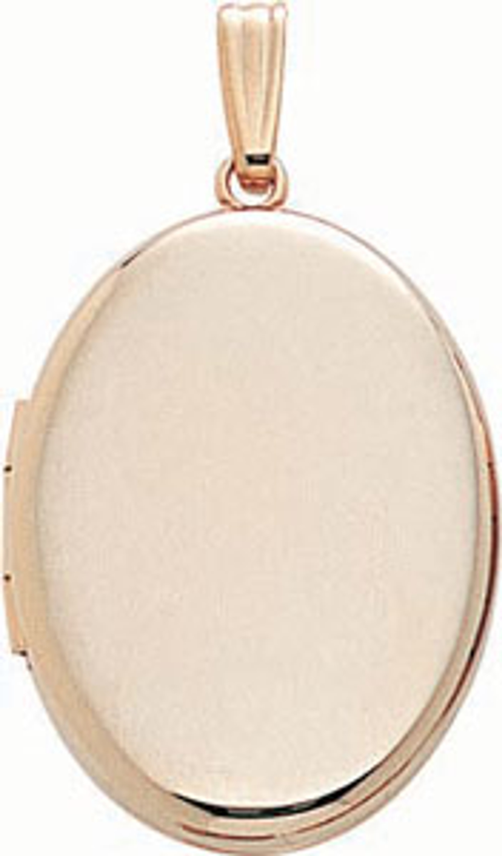 14k Gold 24mm x 19mm Oval High Polish Locket Pendant 14k Gold 24mm x 19mm Oval High Polish Locket Pendant