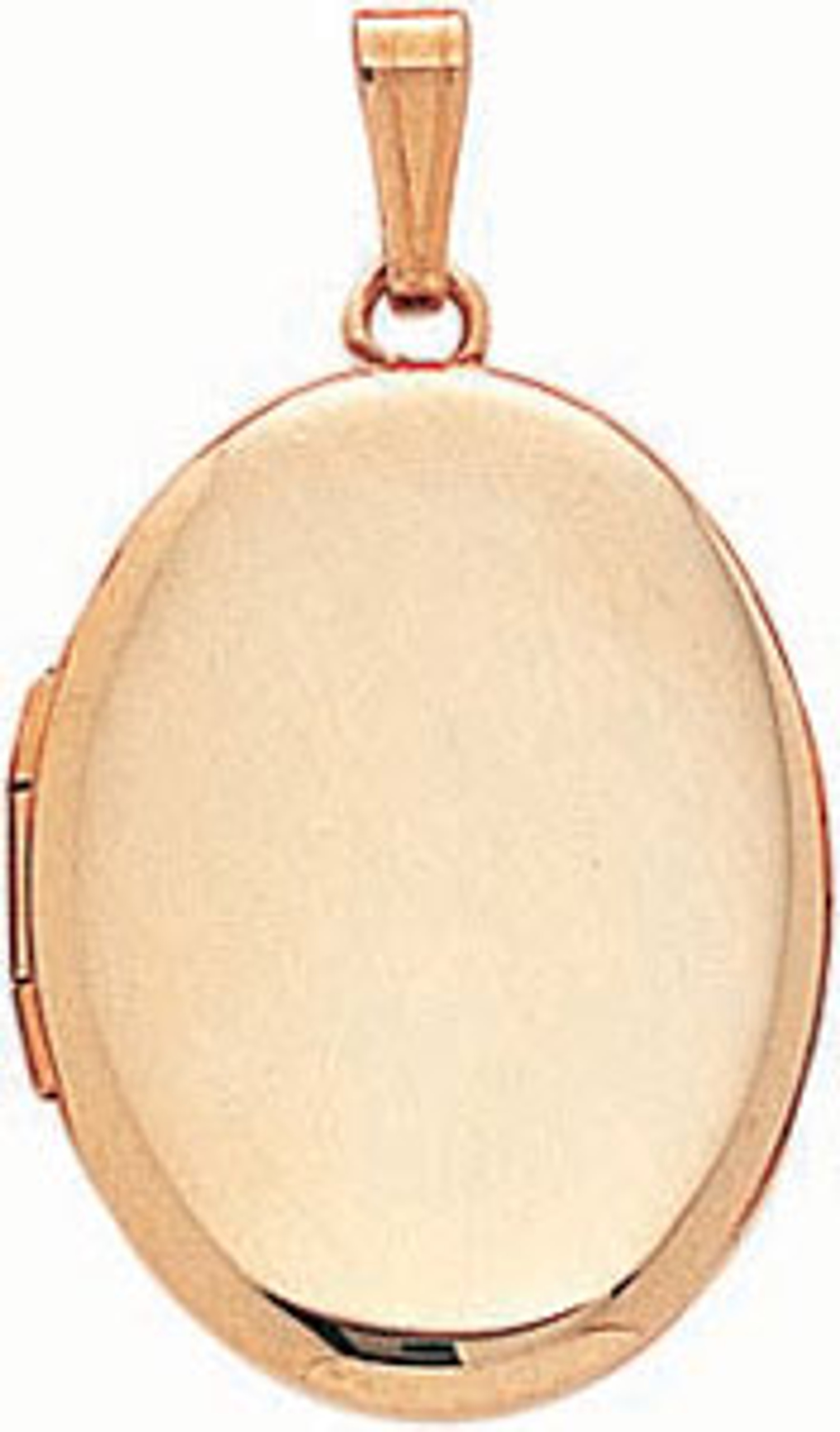 14k Gold 20mm x 16mm Oval High Polish Locket Pendant 14k Gold 20mm x 16mm Oval High Polish Locket Pendant