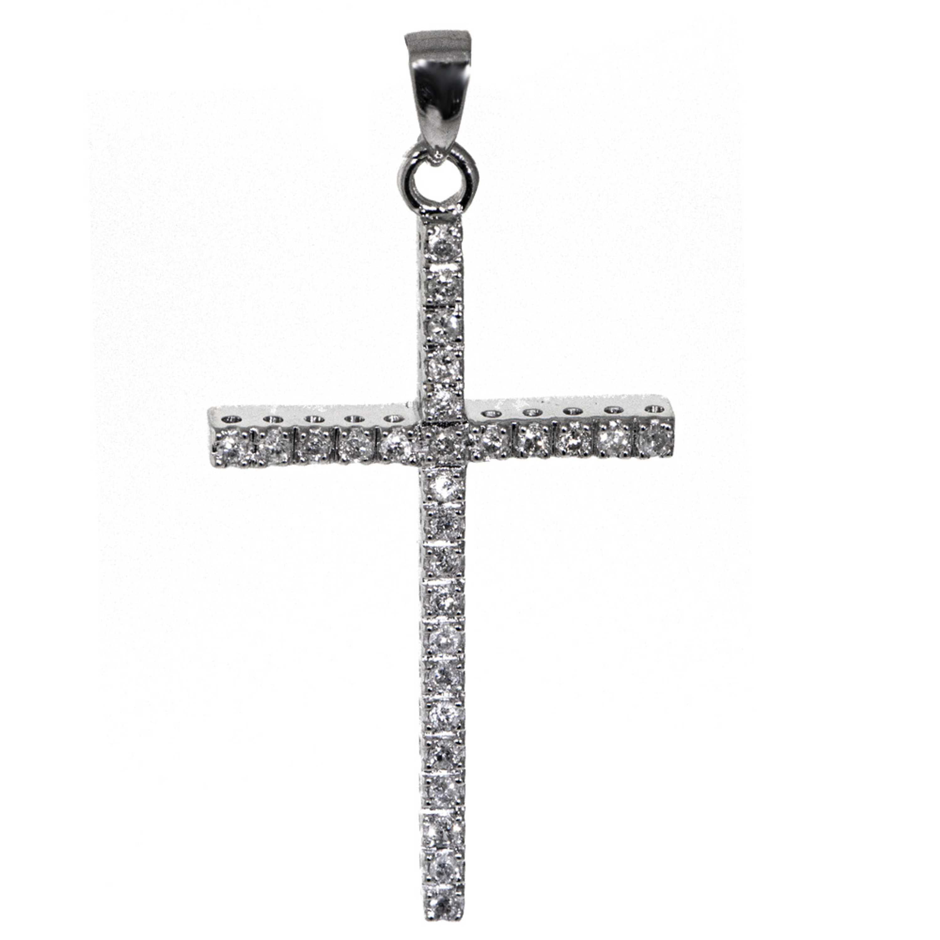 ネックレス・ペンダント MORELLATO 5402 CIONDOLO 1POINT DIAMOND CROSS MOTIFS NECKRACE 1ct Moissanite Cross Pendant – Storm Baker Jewellers