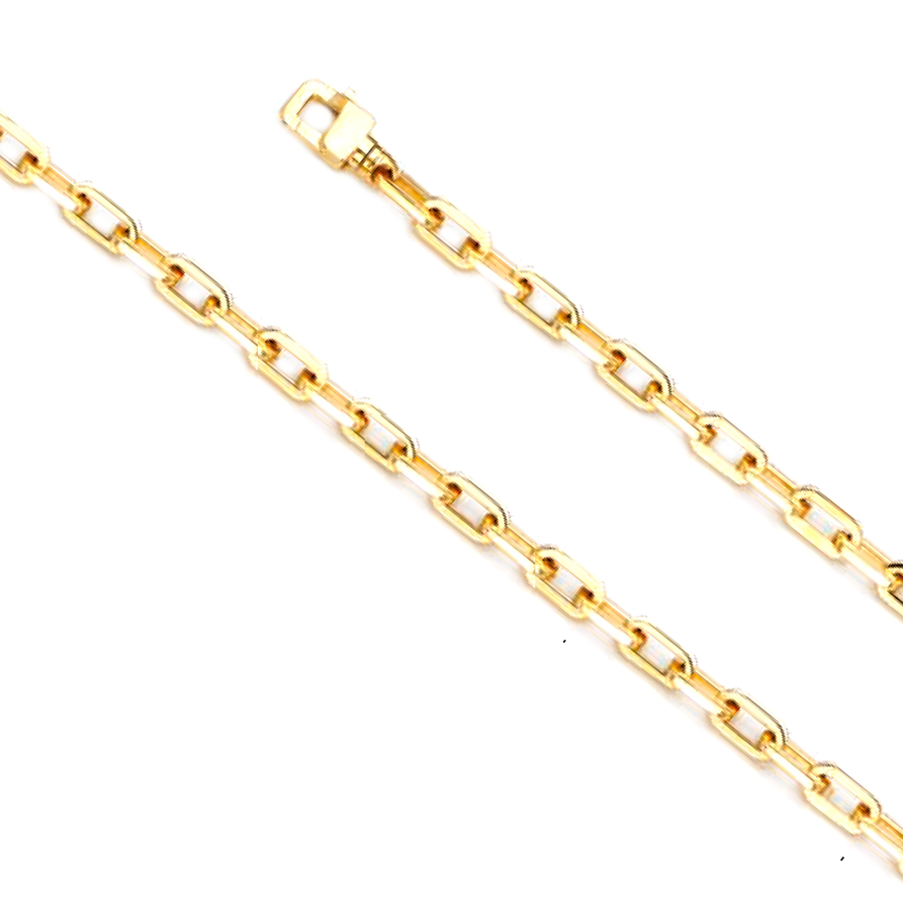 14K Yellow Gold Handmade Rolo Oval Chain 5.0mm wide 26 Inches 14K Yellow Gold Handmade Rolo Oval Chain 5.0mm wide 26 Inches