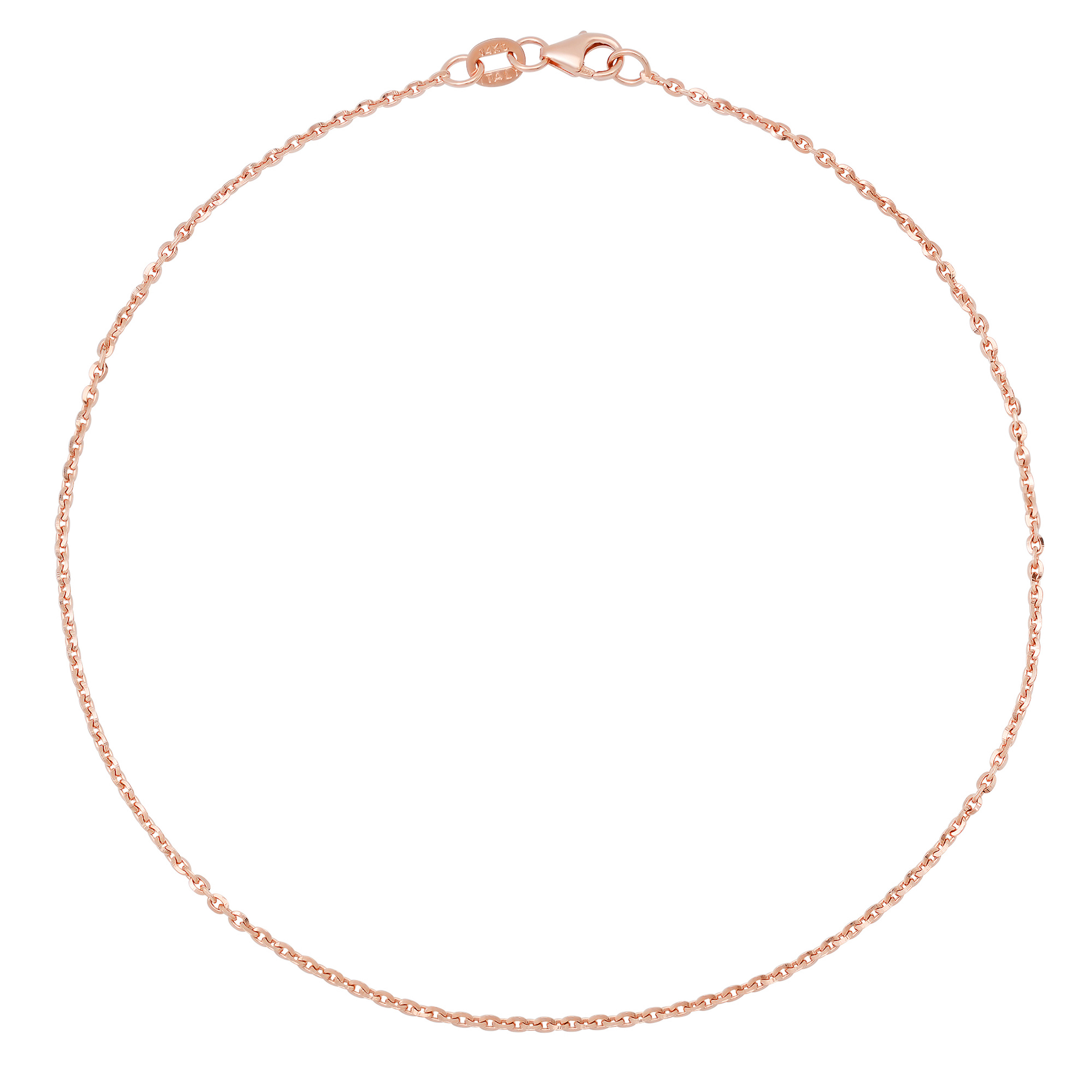 14k Rose Gold 1.3mm Rolo Anklet 10 Inches 14k Rose Gold 1.3mm Rolo Anklet 10 Inches
