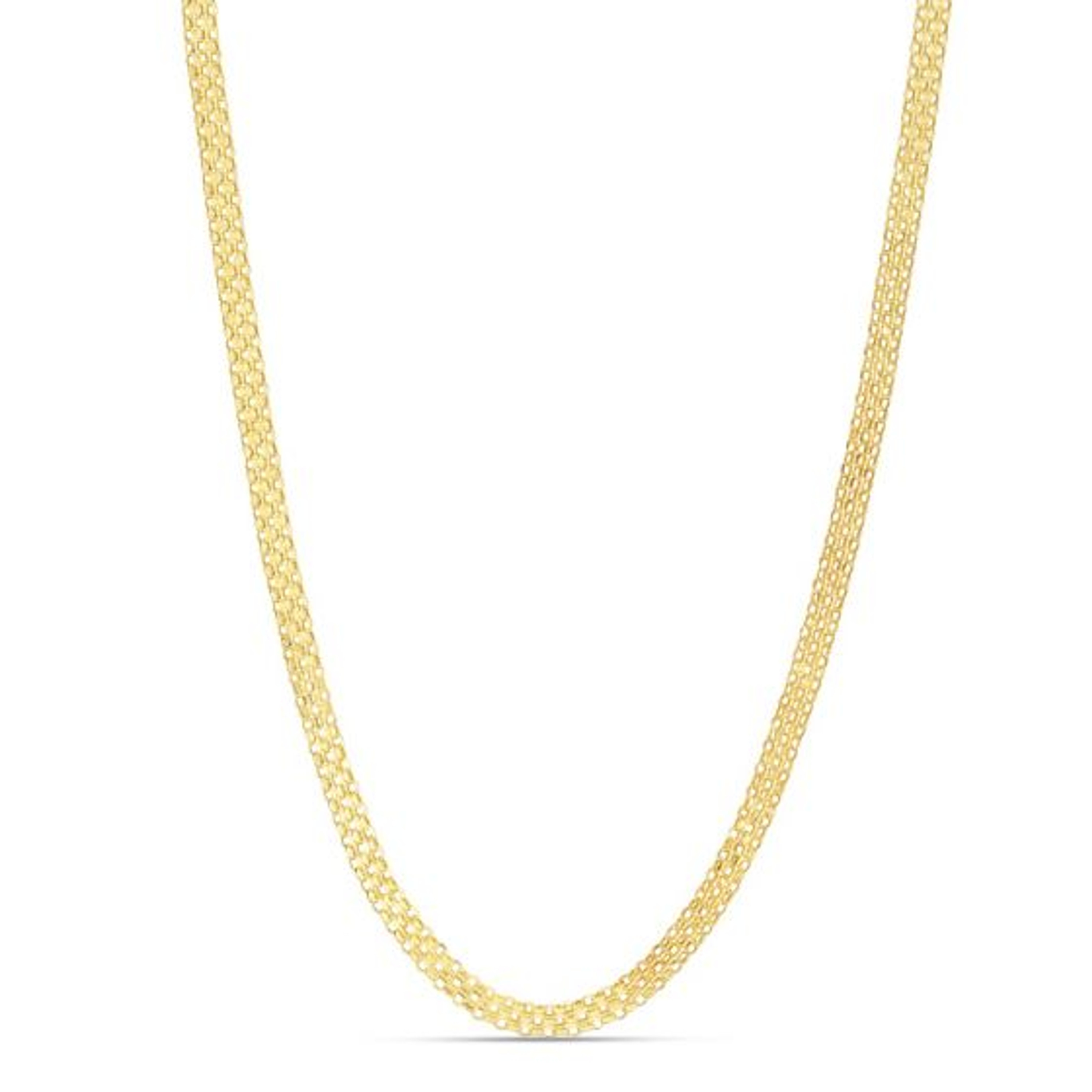 14K Yellow Gold 3.5mm Bismark Bracelet 7.25 Inches 14K Yellow Gold 3.5mm Bismark Bracelet 7.25 Inches
