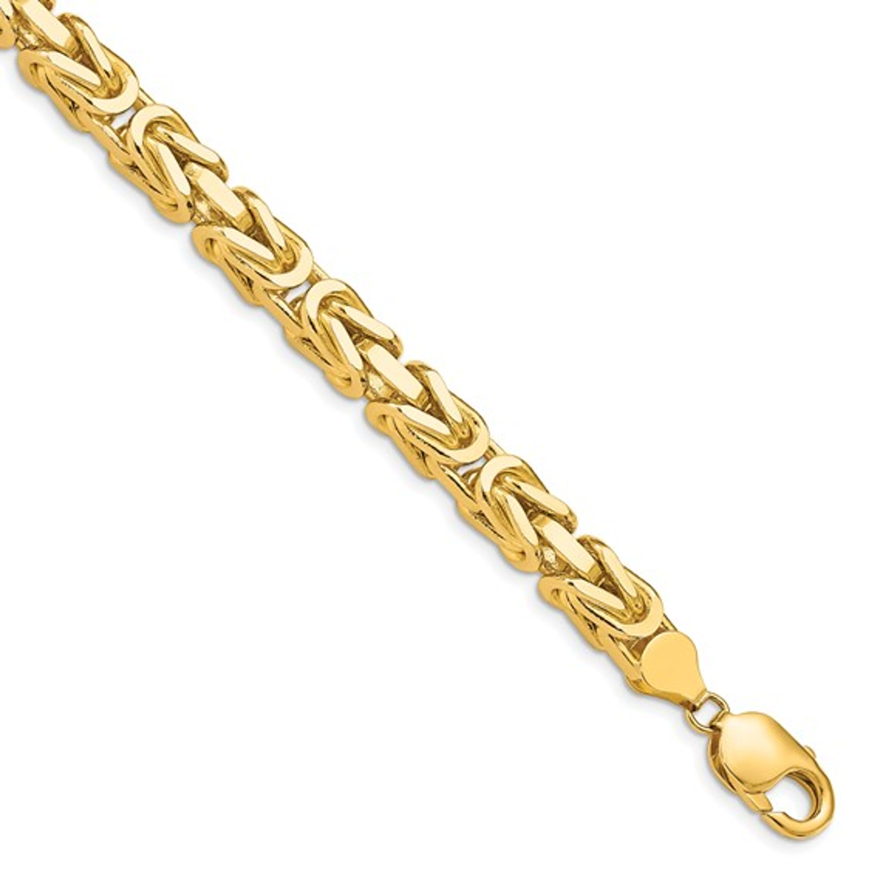 14k Gold 6.5mm Byzantine Bracelet 8 Inches 14k Gold 6.5mm Byzantine Bracelet 8 Inches