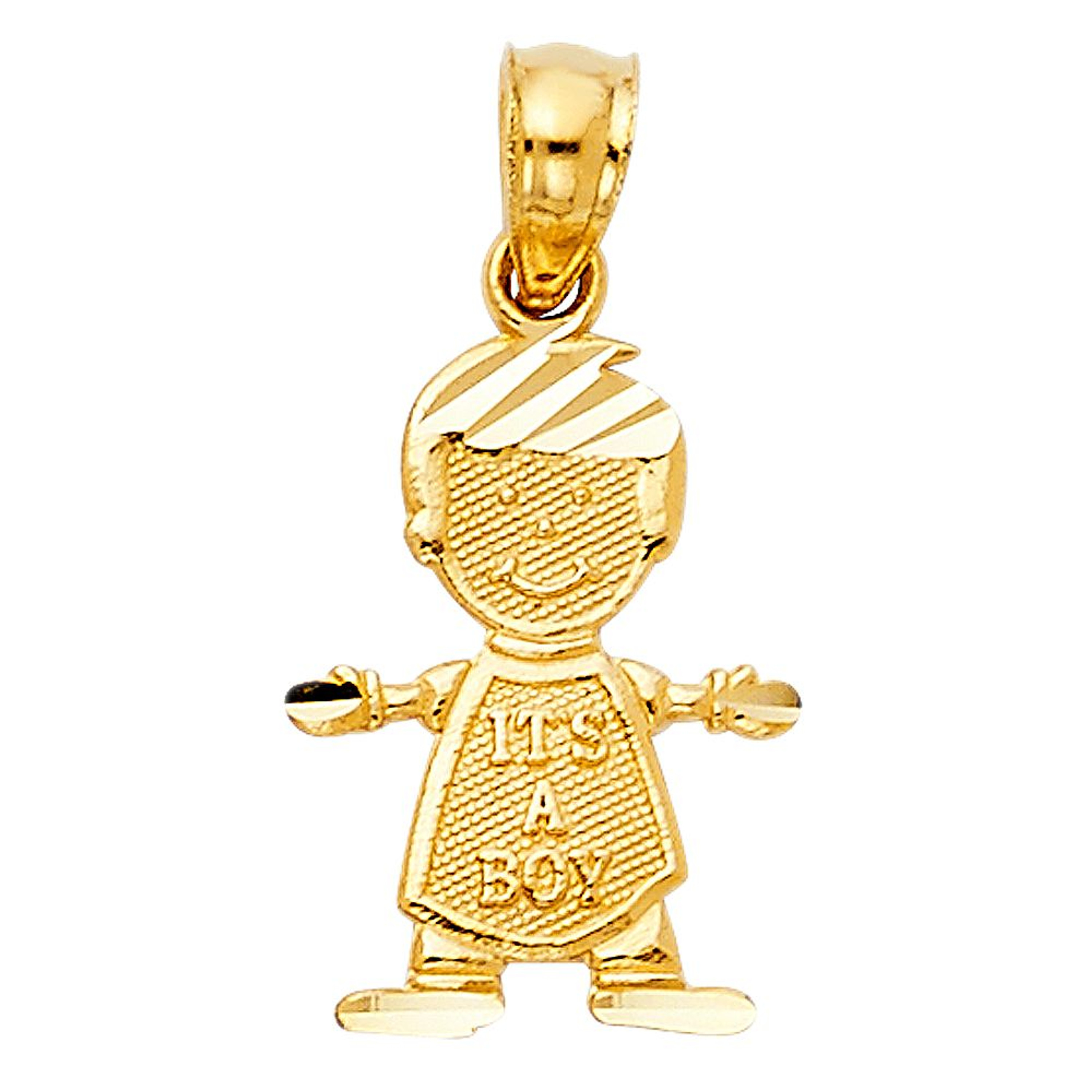 14k Yellow Gold (Its a boy) Boy Pendant 14k Yellow Gold (Its a boy) Boy Pendant
