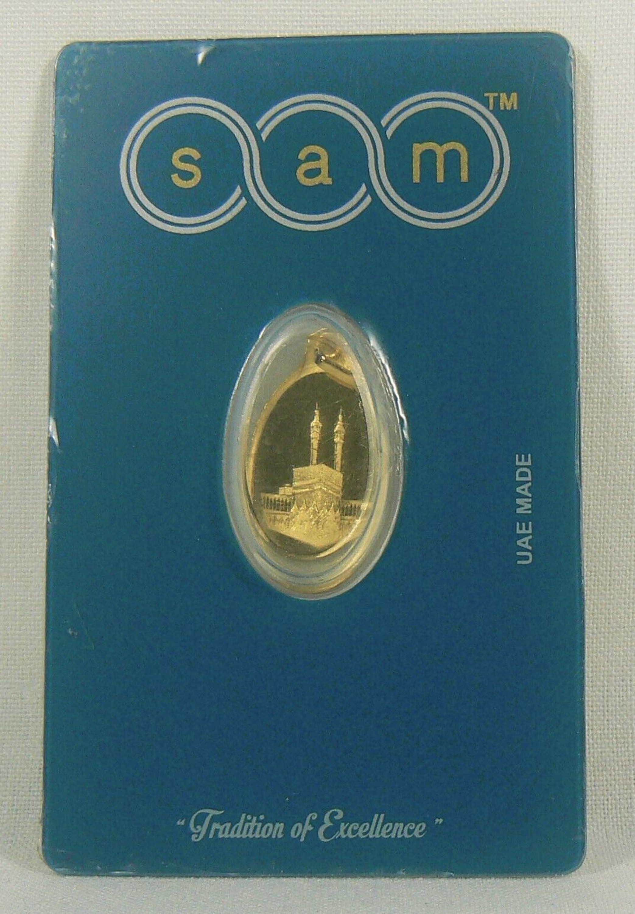 24K Gold 2.5 Gram Oval Mecca Sam Pendant 24K Gold 2.5 Gram Oval Mecca Sam Pendant