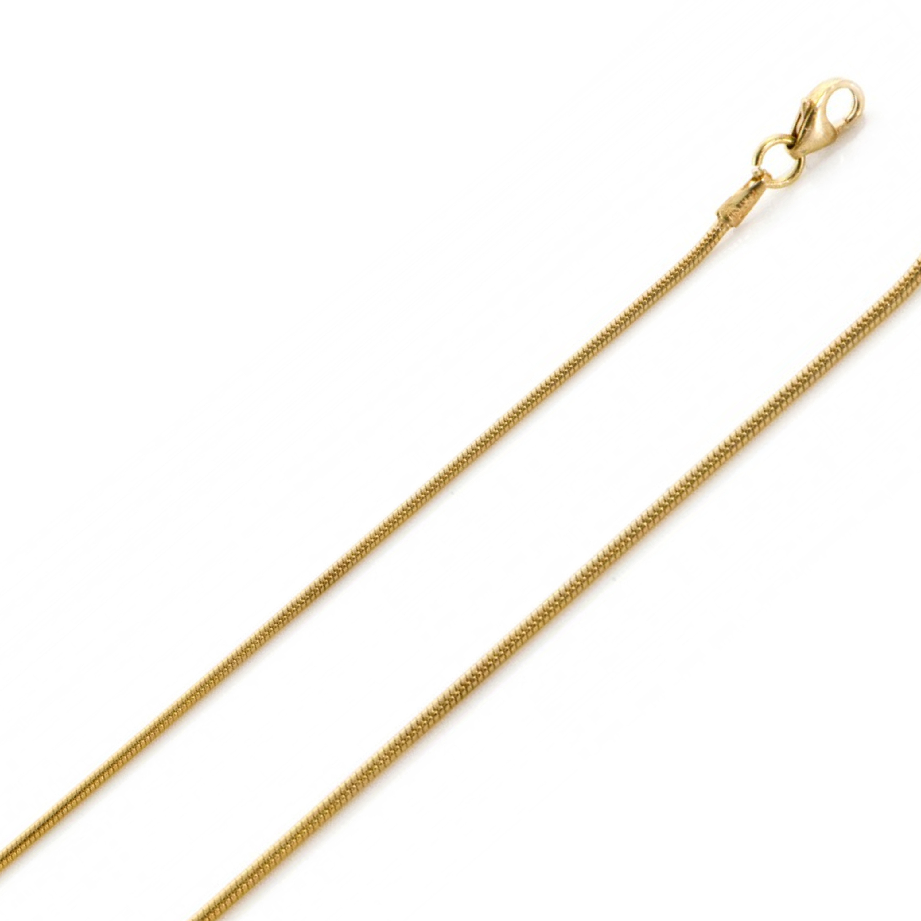 10K Yellow Gold 2mm Snake Chain 18Inches 10K Yellow Gold 2mm Snake Chain 18Inches