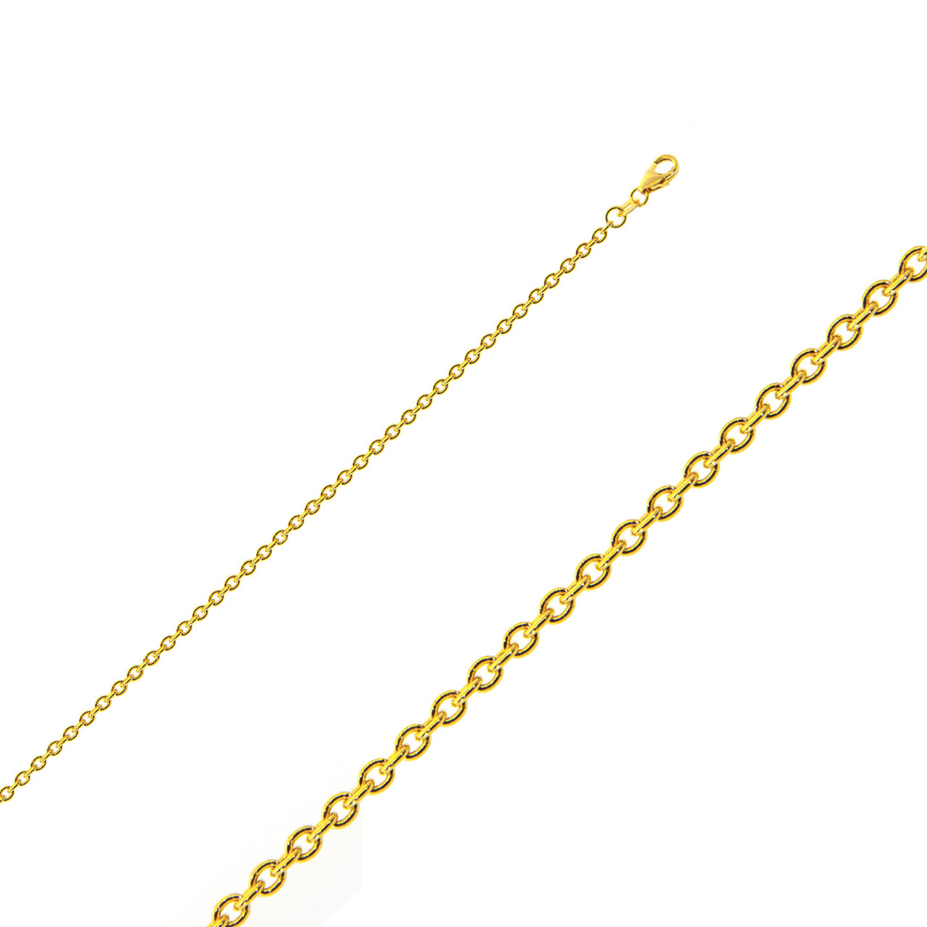 14k Gold Rolo (cable) Link Chain, 1.4mm Wide 28 Inches 14k Gold Rolo (cable) Link Chain, 1.4mm Wide 28 Inches