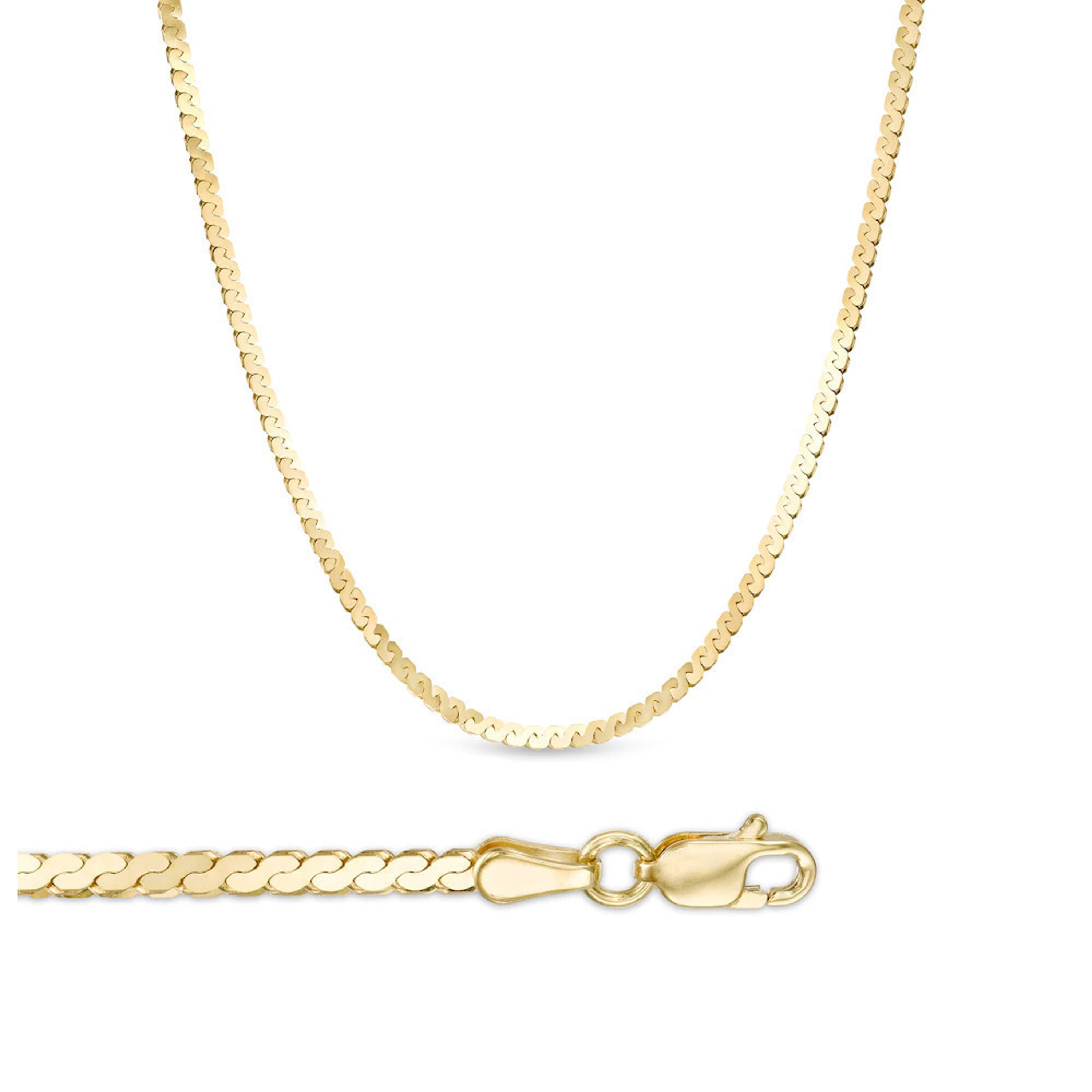 14k Yellow Gold 3.0mm Serpentine Gold Chain 24 inches 14k Yellow Gold 3.0mm Serpentine Gold Chain 24 inches