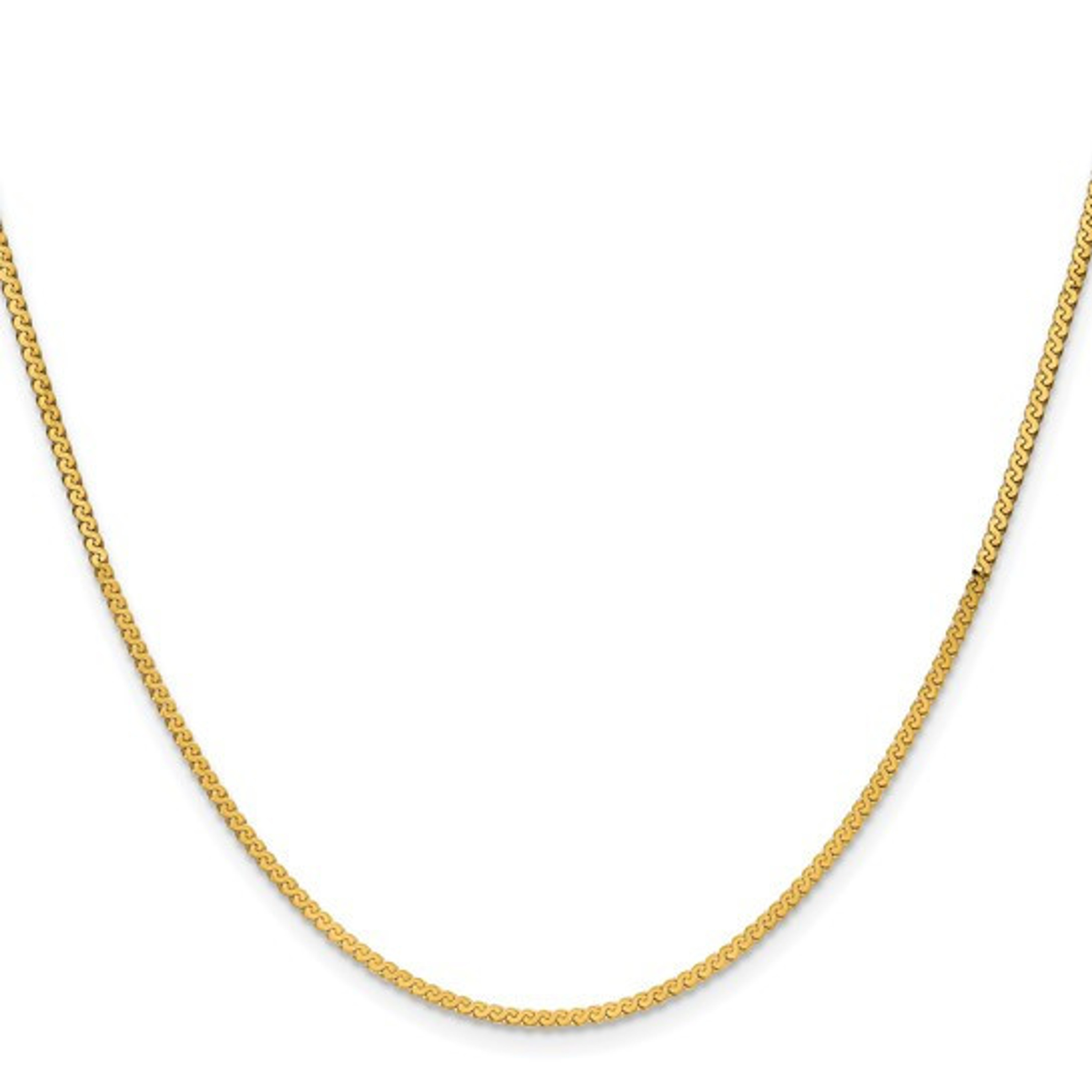 14k Yellow Gold 1.0mm Serpentine Gold Chain 20 inches 14k Yellow Gold 1.0mm Serpentine Gold Chain 20 inches