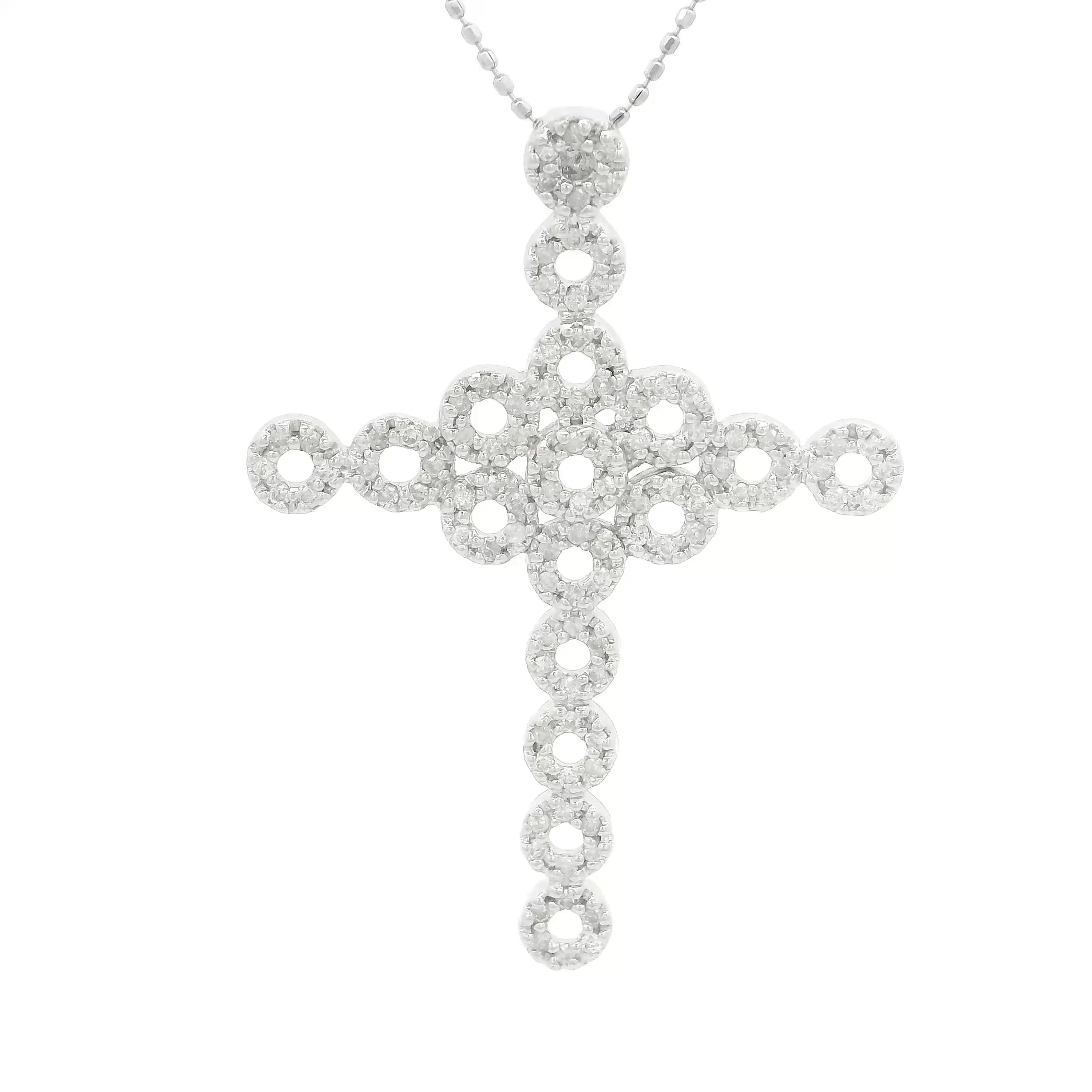 14K White Gold 1.60 Carat Diamond Cross Pendant ‚Äö√Ñ√∂‚àö√ë‚àö‚àÇ‚Äö√†√∂‚àö√´‚Äö√†√∂‚Äö√†√á‚Äö√Ñ√∂‚àö‚Ä†‚àö‚àÇ‚Äö√†√∂‚àö¬¥‚Äö√Ñ√∂‚àö‚Ä†‚àö‚àÇ¬¨¬®¬¨√Ü 43mm x 31mm
