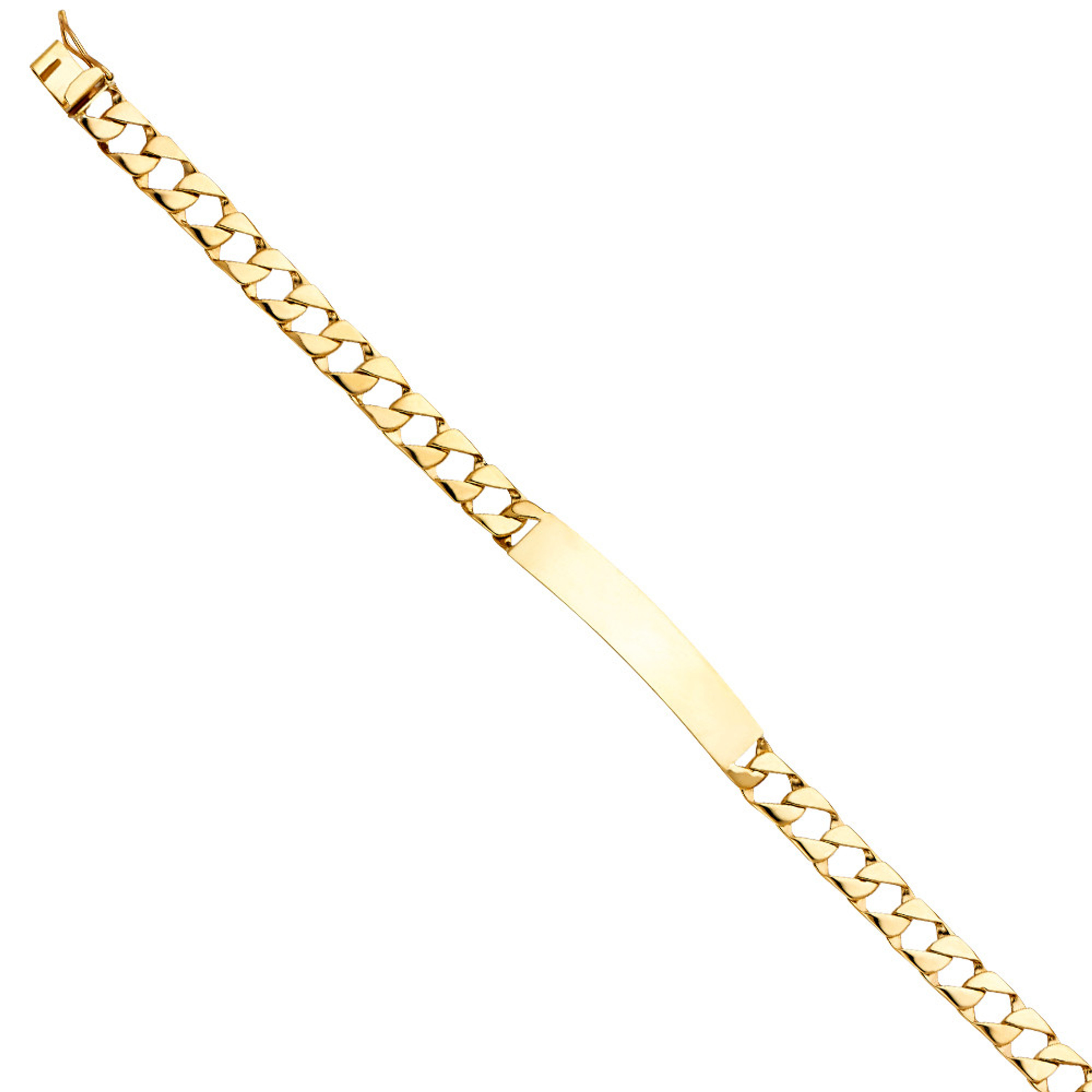 14k Gold 12mm Italian Cuban Id Bracelet 8.5 Inches 14k Gold 12mm Italian Cuban Id Bracelet 8.5 Inches