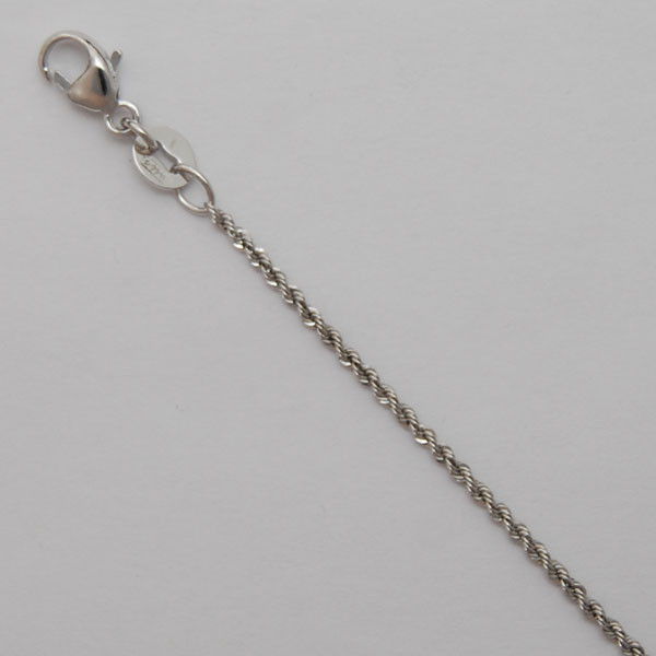 Platinum 1.2 Mm Rope Chain 24"