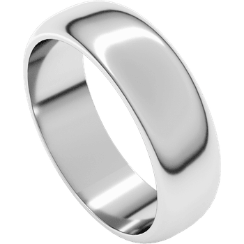 950 Platinum 6mm Regular Traditional High Polished Wedding Band