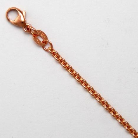 18K Rose Gold Rolo Chain 2.2mm Wide 30 Inches