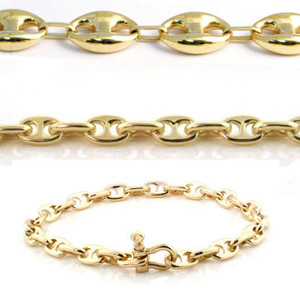 18 in 10 Karat Gold Chain (3 Small Links, 1 Large Link)