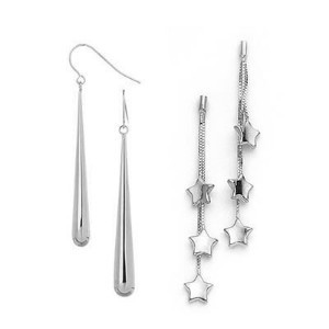 14K White Gold Earrings | Sarraf.com