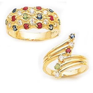 Ladies CZ & Genuine Stone