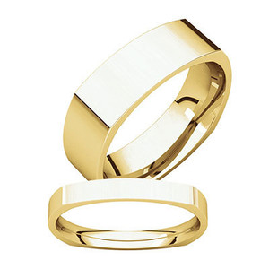Flat Wedding Band Flat Wedding Band