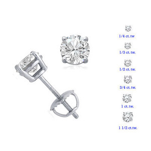 White Gold Prong Set