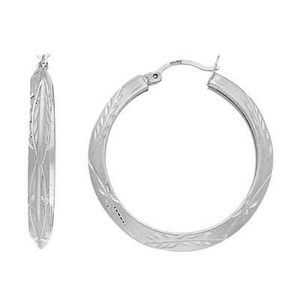 14K White Gold Earrings