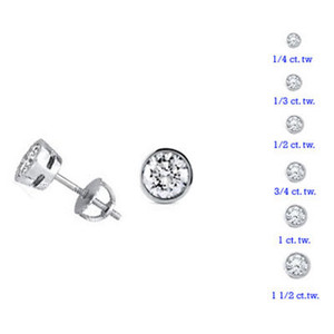 White Gold Bezel Set