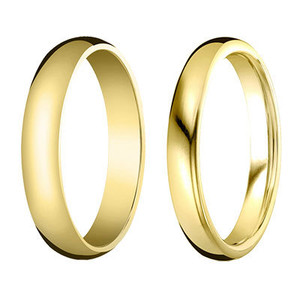 18K Yellow Gold Wedding Bands Rings