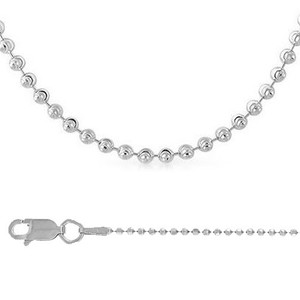 New Authentic 18K White Gold Necklace Woman's Perfect Box