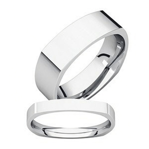 Flat Wedding Bands