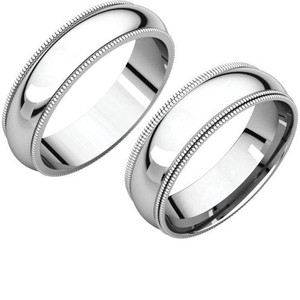 Milgrain Wedding Bands