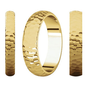 18K Yellow Gold Wedding Bands Rings | Sarraf.com