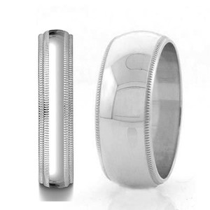 Milgrain Wedding Band