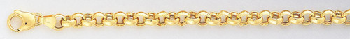 14k Gold 6mm Rolo Bracelet 8.5 Inches
