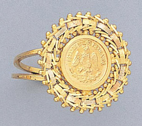 gold coin ring design