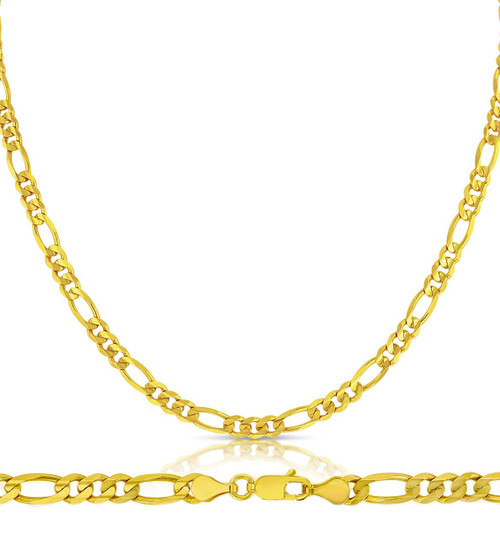 14k Gold 6.0 mm Figaro Chain 20 Inches