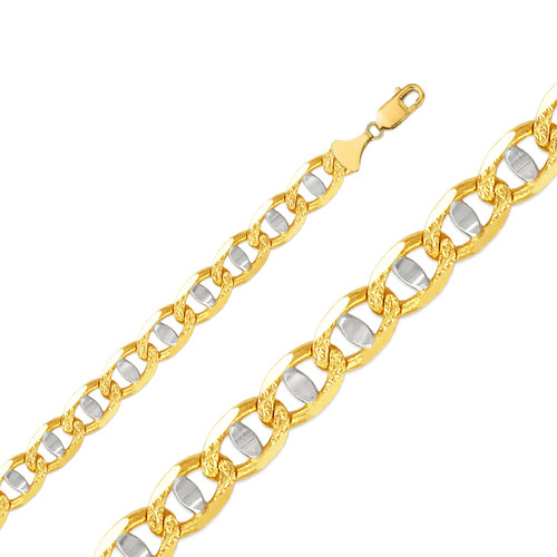 14k Gold 4.5mm Fancy Mariner Chain 22 Inches