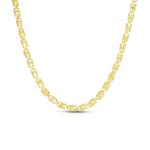 14k Gold 3.3mm Marquis Link Chain 16 Inches