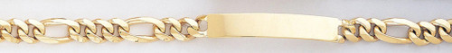 14k Gold 7mm Children's Figaro Id Link Kid's Bracelet 5.5"