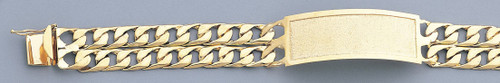 14k Gold 15mm Id Link Bracelet 8 Inches