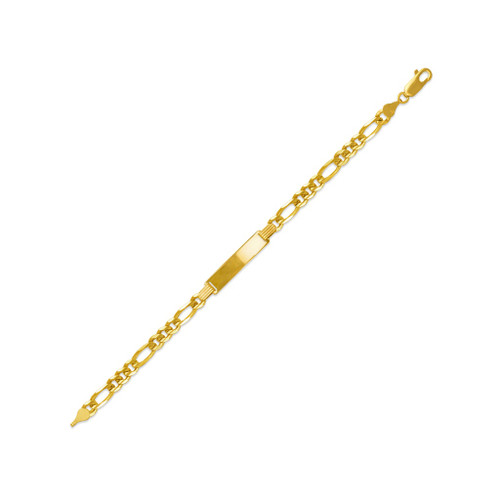 14k Gold 4.5mm Children's Italian Id Bracelet 6"