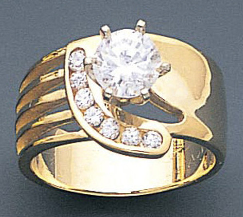 Details about   2.50Ct Round Cut Diamond Wedding Band Engagement Ring Set 14K White Gold Finish 