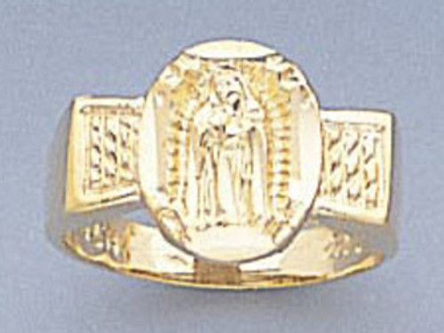 14k Gold Baby Virgin Mary Ring